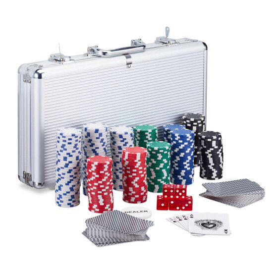 Pokerkoffer mit 300 Laserchips