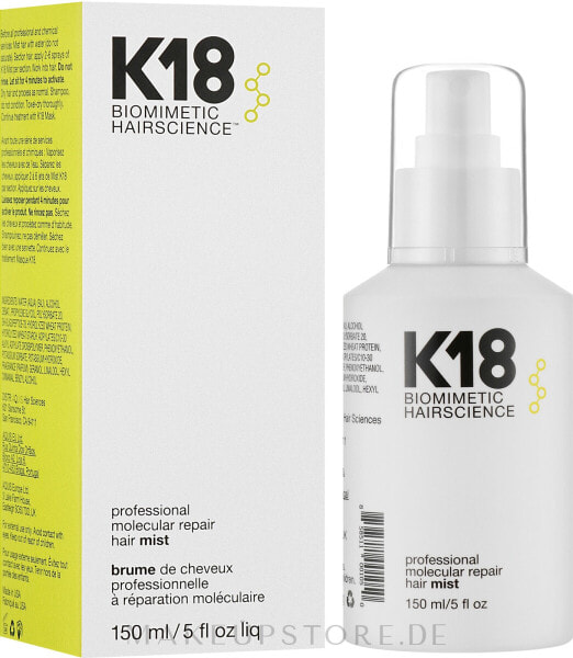 Molekularer Repair-Haarnebel mit Oligopeptiden - K18 Hair Biomimetic Hairscience Professional Molecular Repair Hair Mist 150 ml