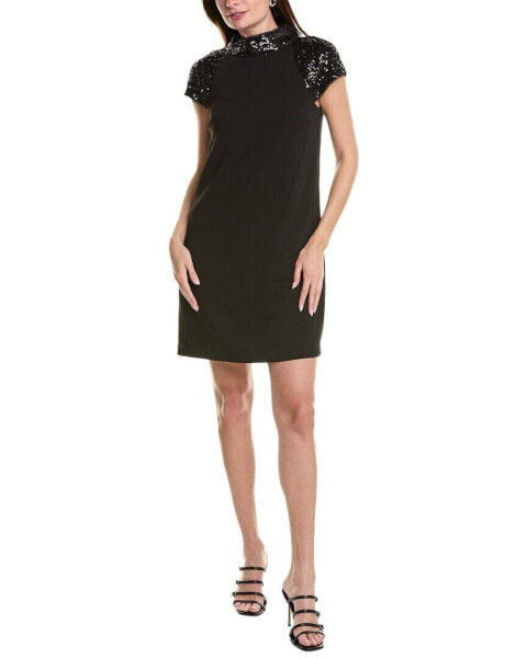 Badgley Mischka A-Line Shift Dress Women's Black 4