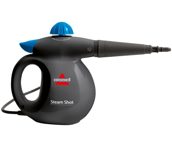 BISSELL Steam Shot - Portable steam cleaner - 0.36 L - Blue - Titanium - 4.8 m - 0.8 m - 1050 W