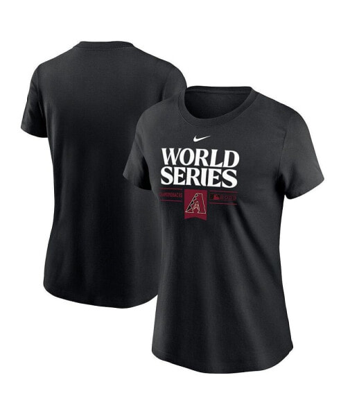 Women's Black Arizona Diamondbacks 2023 World Series Authentic Collection T-shirt