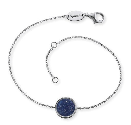 Silver bracelet with lazurite ERB-LILGEM-LP