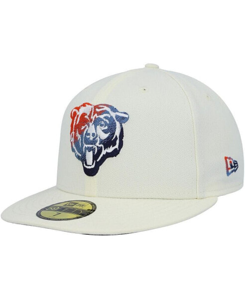 Головной убор New Era мужской кремовый Chicago Bears Chrome Dim 59FIFTY Fitted Hat