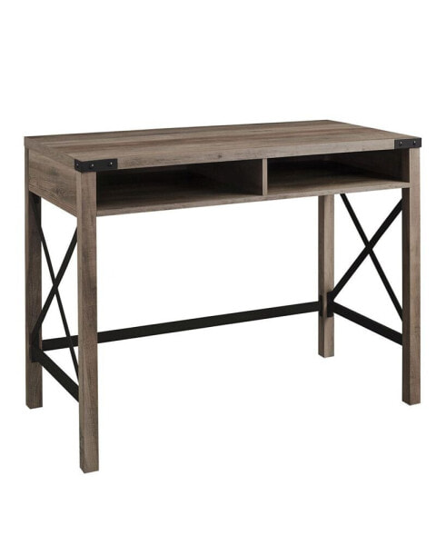 Farmhouse Metal and Wood Desk