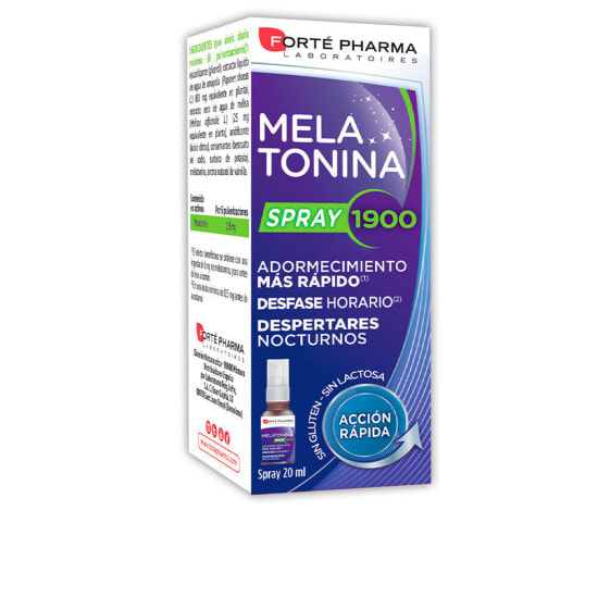 Витамины для здорового сна Forte Pharma MELATONIN spray 1900 быстрее засыпания 20 мл