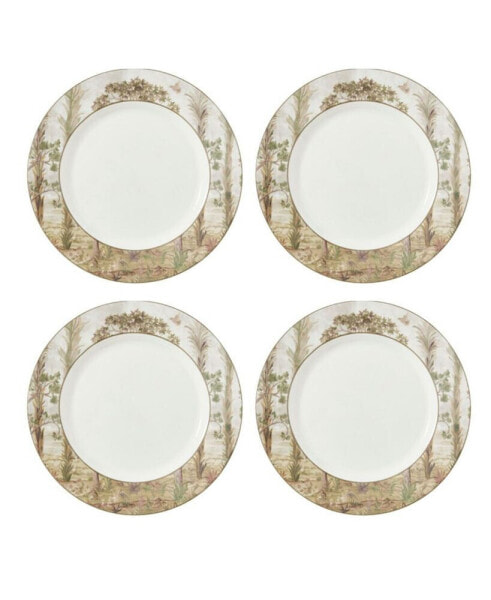 Tall Trees 4 Piece Dinner Plates Set, Service for 4