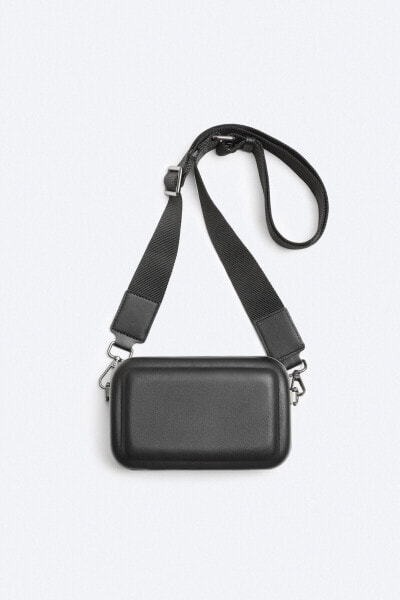 Строгая мужская сумка ZARA "Rigid crossbody bag"