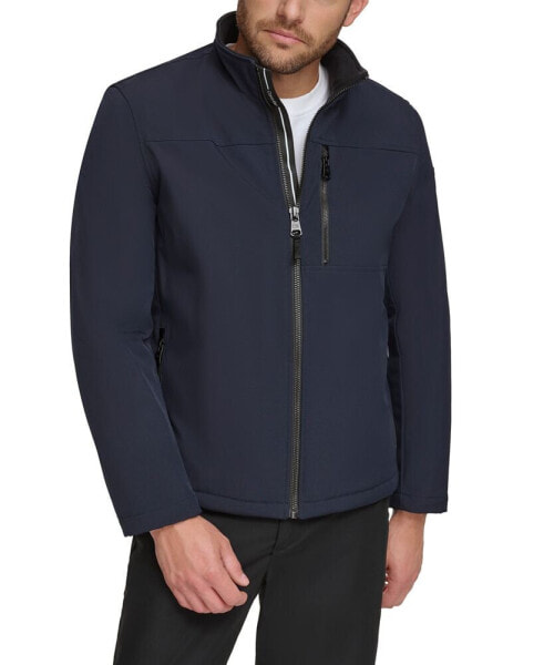 Men's Sherpa Lined Classic Soft Shell Jacket