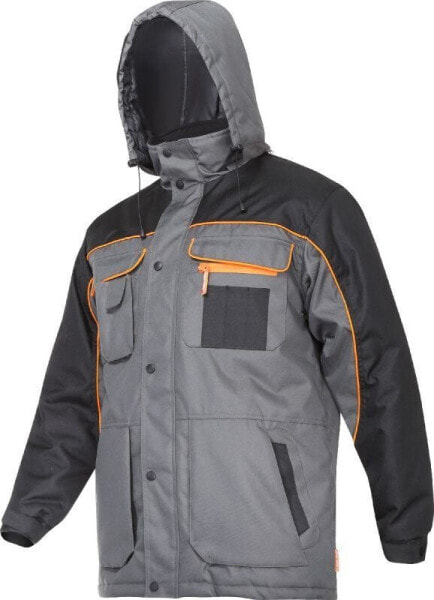 Куртка утепленная Lahti Pro Серо-черно-оранжевая S (L4092901)