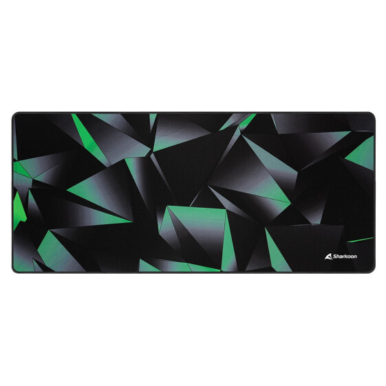 Sharkoon SKILLER SGP30 - Black - Green - Grey - Pattern - Rubber - Textile - Non-slip base - Gaming mouse pad