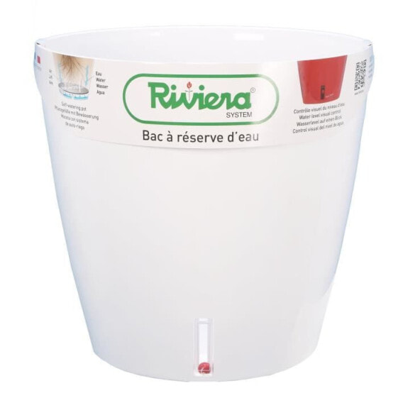 RIVIERA Eva Neue runde Plastiktopf - 46 cm - 49 L - Wei