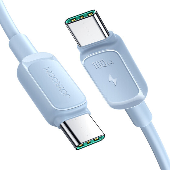 Kabel przewód USB-C - USB-C 100W 1.2m niebieski