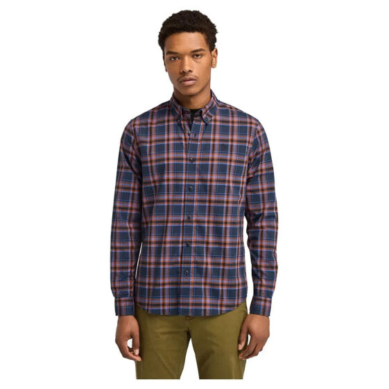 TIMBERLAND Stretch Poplin Check long sleeve shirt