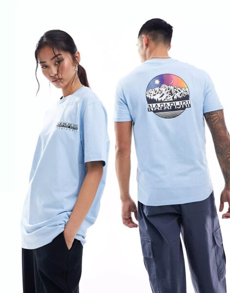 Napapijri Lahni Unisex t-shirt in light blue