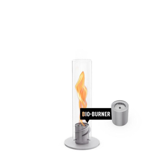 SPIN 900 Tischfeuer grau inkl. Bio-Burner - bis zu 1100 W Leistung 00690