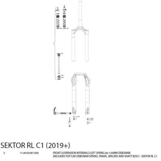 Амортизатор вилки RockShox Sektor RL