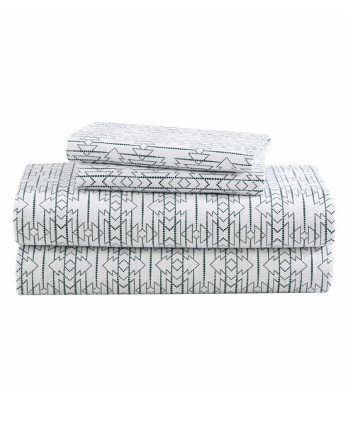 Cotton Flannel 4 Piece Sheet Set, Queen