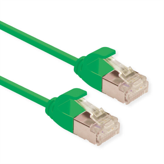 ROTRONIC-SECOMP U/FTP DataCenter Patchk. Kat6A/Kl. EA LSOH Slim gruen 1.5m - Cable - Network