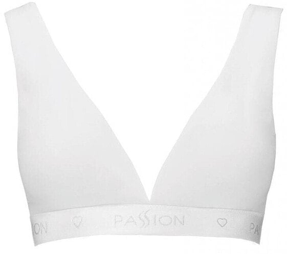 Sporttop aus Baumwolle mit tiefem Ausschnitt PS015 weiß - Passion L