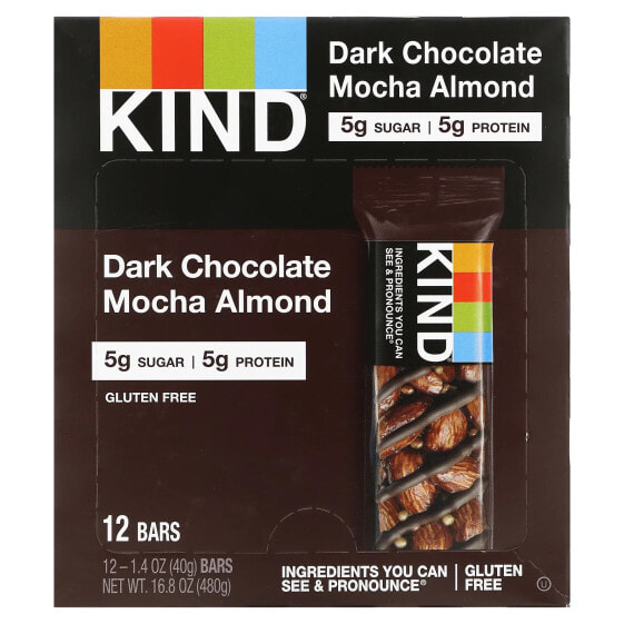 Батончики KIND Bars с соленой карамелью и темным шоколадом, 12 шт., по 40 г каждый