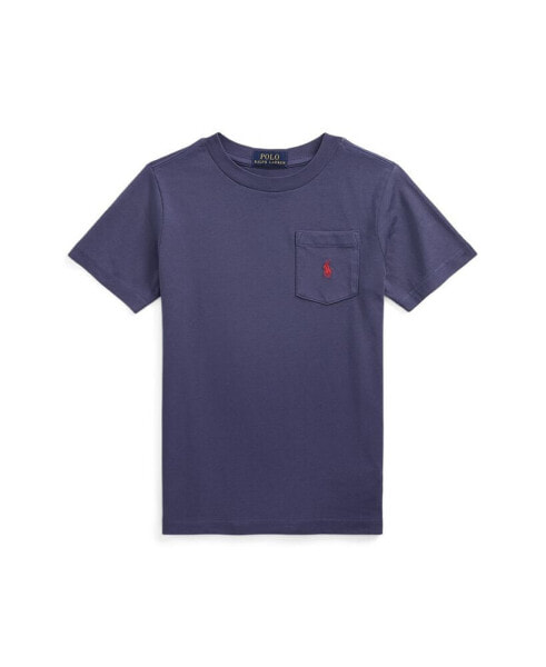 Toddler and Little Boys Cotton Jersey Pocket Tee