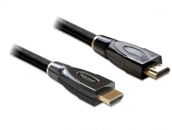 Delock 2m HDMI AM/AM - 2 m - HDMI Type A (Standard) - HDMI Type A (Standard) - 10.2 Gbit/s - Black