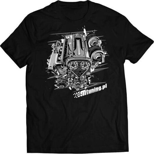 MTuning Koszulka T-Shirt MTuning Czarna Engine RB25 L