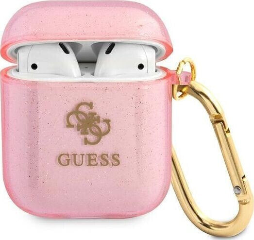 Guess Etui ochronne GUA2UCG4GP Glitter Collection do AirPods 1/2 różowe