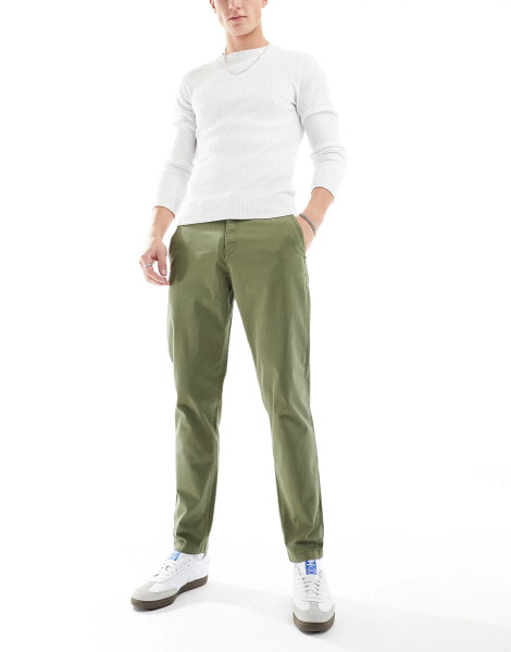 Jack & Jones tapered chino in khaki