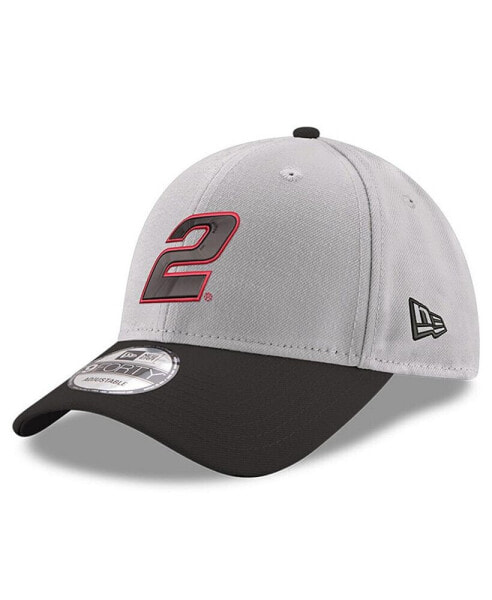 Men's Gray, Black Austin Cindric 9FORTY Snapback Adjustable Hat