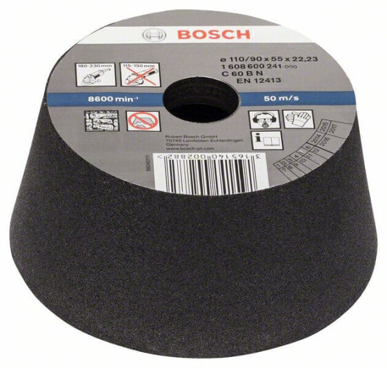 Bosch Schleiftopf, konisch-Stein/Beton 90 mm, 110 mm, 55 mm, 54