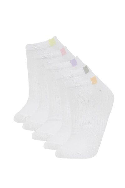 Kadın 5'li Pamuklu Patik Çorap B6012axns