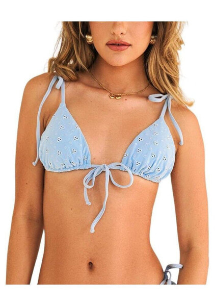 Women's Ellie Tie Front Triangle Bikini Top