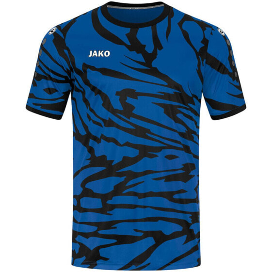 JAKO Animal Kurzarm Trikot Herren 411 - Sportroyal/schwarz XL, Aus Polyester, Größe XL, GTIN