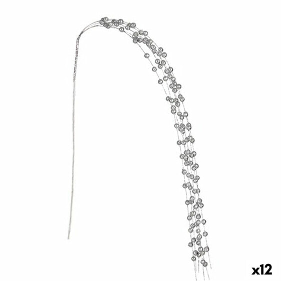 Ветка 140 cm шары Серебристый (12 штук)