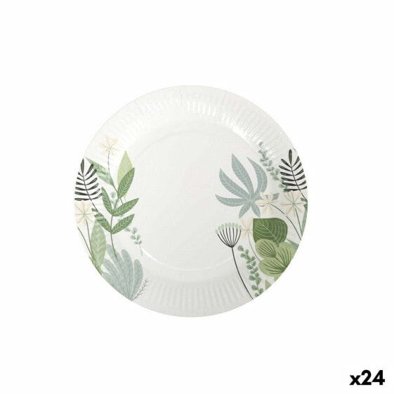 Набор посуды Algon Одноразовые Картон Цветастый 8 Предметы 23 cm (24 штук)