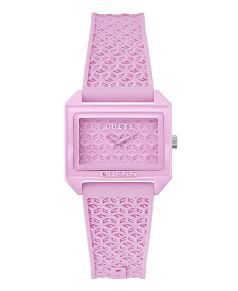 Women's Analog Pink Silicone Watch 32mm