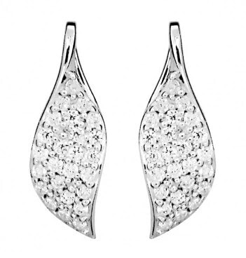 Elegant earrings with zircons SC365