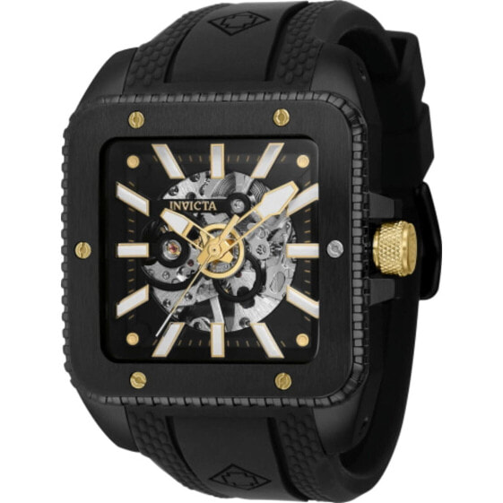 Invicta Cuadro Hand Wind Black Dial Men's Watch 44004