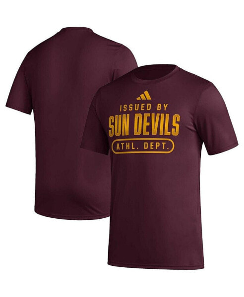 Men's Maroon Arizona State Sun Devils Sideline AEROREADY Pregame T-shirt