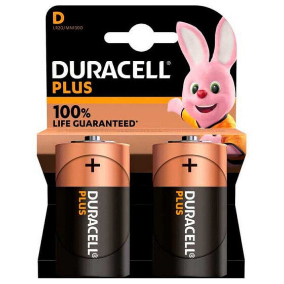 DURACELL Plus Power D LR20 Alkaline Batteries 2 Units