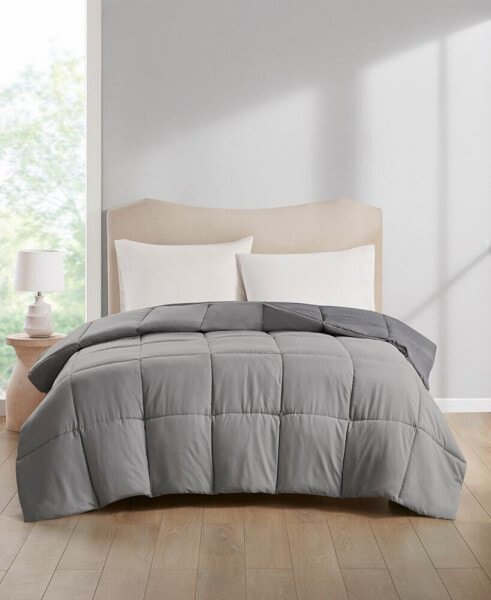 Lightweight Reversible Down Alternative Microfiber Comforter, Full/Queen, Created for Macy's