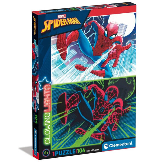 CLEMENTONI Spiderman 104 Neon Pieces Puzzle