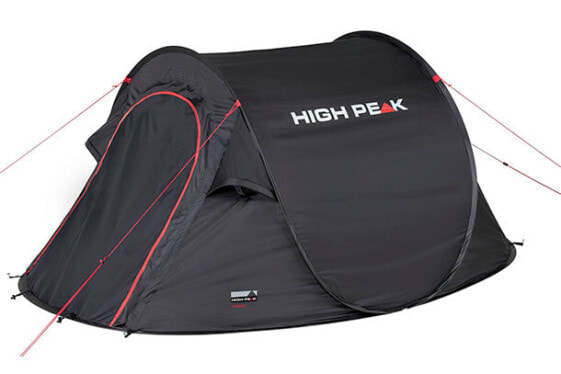 High Peak Vision 2 - Camping - Tunnel tent - 1.86 kg - Black