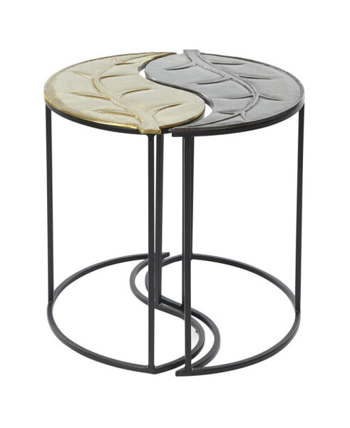 Contemporary Accent Table, Set of 2