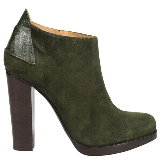 Lucchese Maria Round Toe Platform Booties Womens Green Casual Boots BL7013