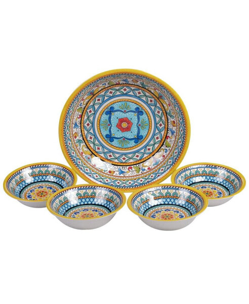 Portofino 5-Pc. Melamine Salad/Serving Set