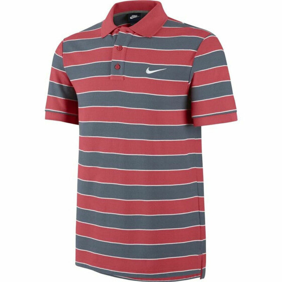 Поло мужское Nike Matchup Stripe 2 Серый Красный