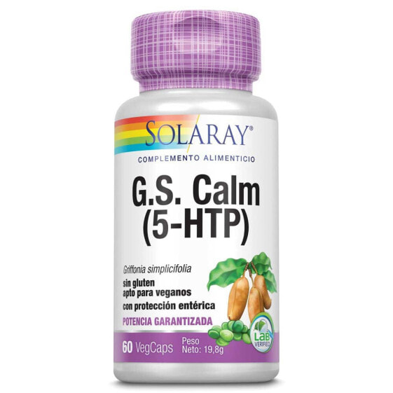 Пищевая добавка успокаивающая SOLARAY G.S. Calm (5-HTP) 60 капсул
