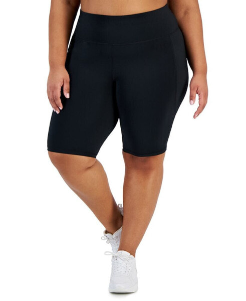 Women's High-Rise Compression Shorts, Created for Macy's
